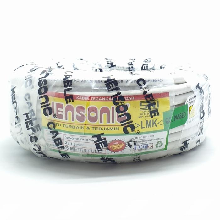 HENSONIC KABEL LISTRIK 1/2 - 1 PK (5 METER) - Hiro Electronics